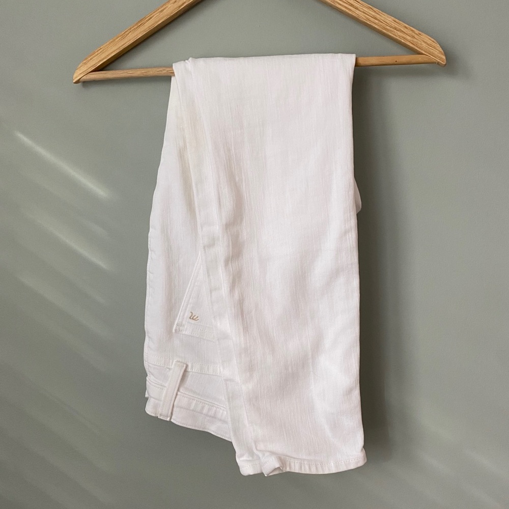 Madewell White Skinny Jeans 9” rise, 27short GUC